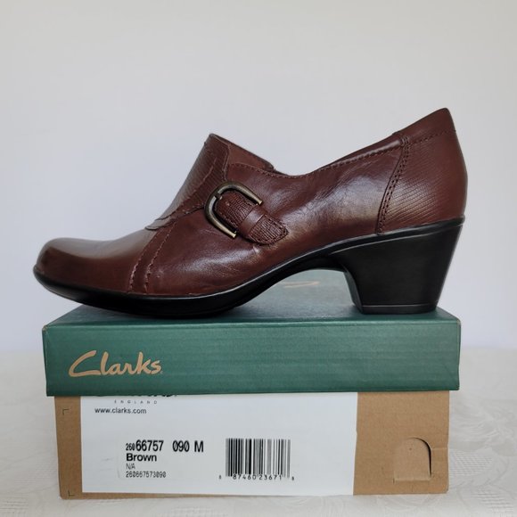 CLARKS Bendables Slip-On Buckle Detail- Brown color- Women's Size 9M - Picture 14 of 14